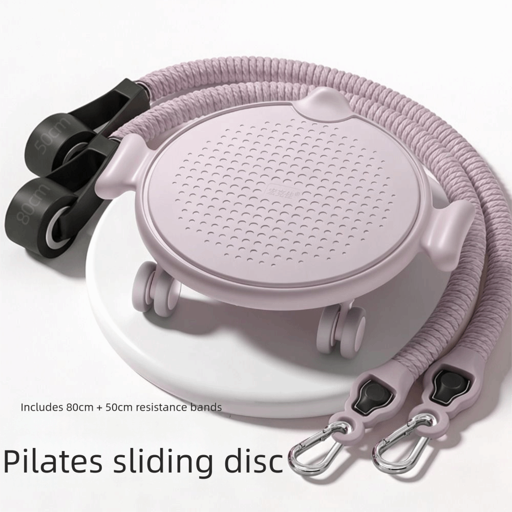 Ab Roller Wheel With Elbow Support - Silent Design Pilates Sliding Plate with