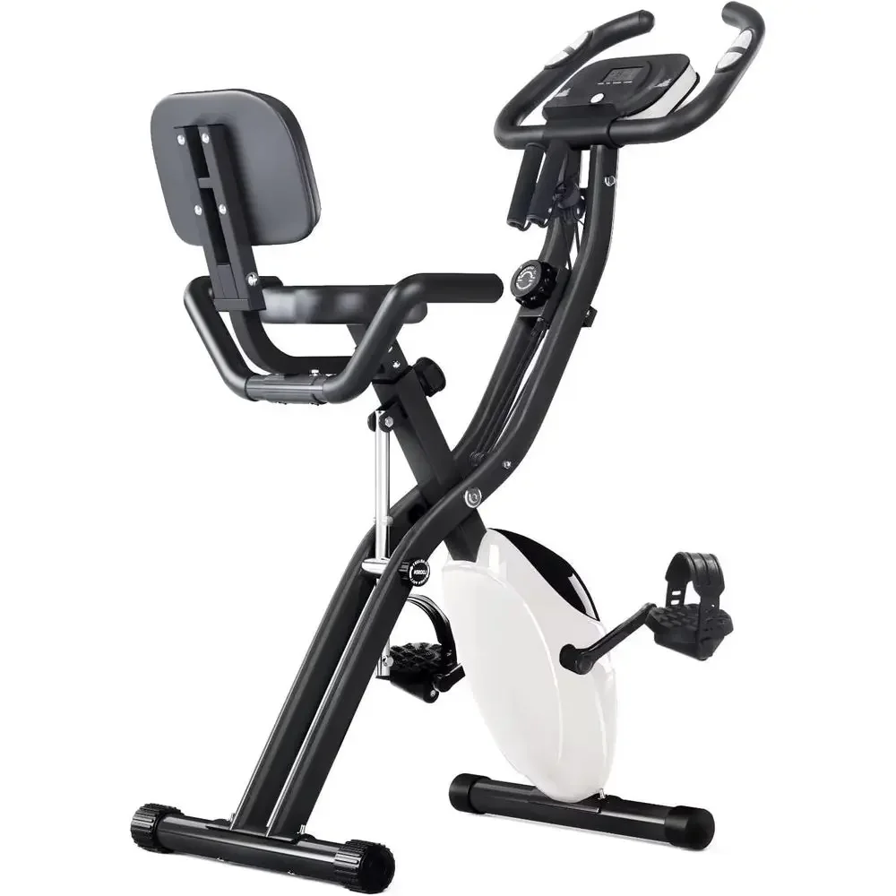 Exercise Bike Magnetic Resistance - 2-in-1 Recumbent & Upright Exercise Bike