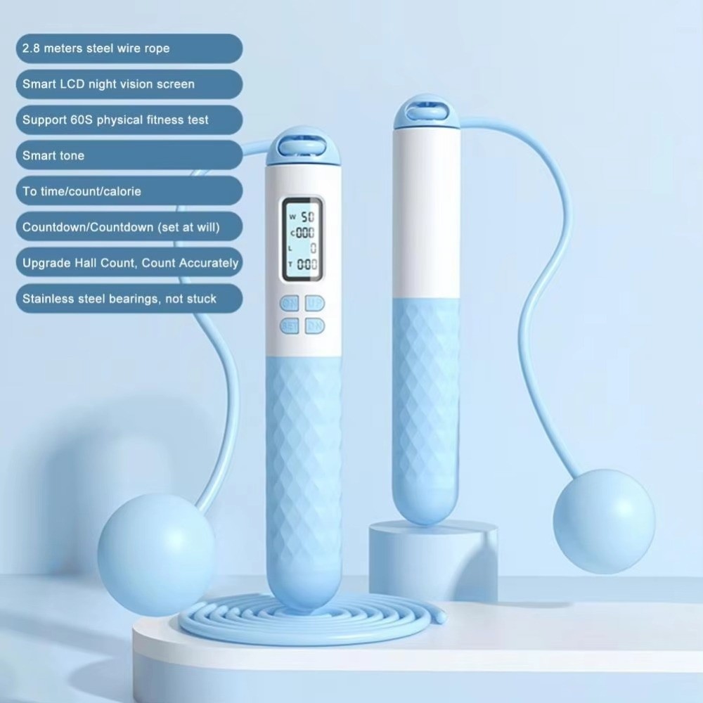 Portable Cordless Ropeless Jum - Smart Jump Rope Digital Counter ulasan dan harga