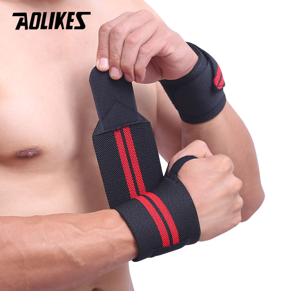 AOLIKES 1 Pair Wristband Wrist - Wrist Wraps Weightlifting Support ulasan dan harga