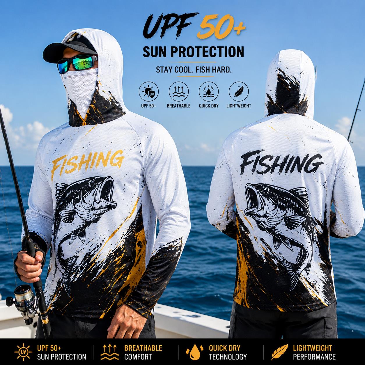 Outdoor Sun Protective Long Sl - Fishing ulasan dan harga