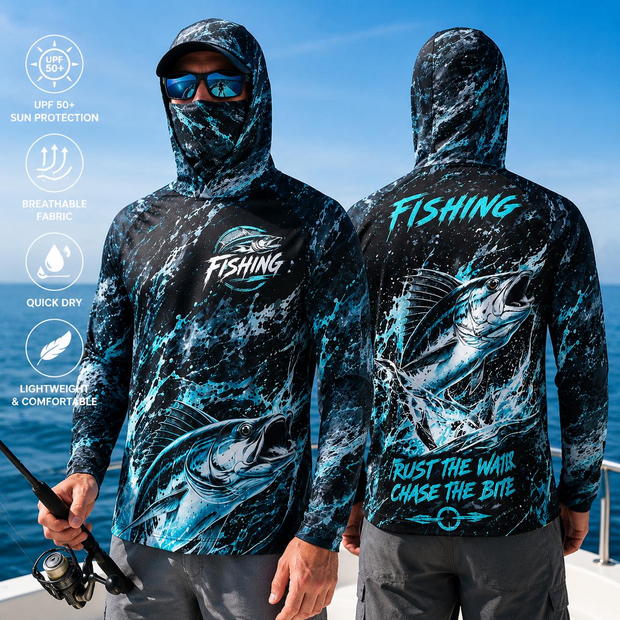 Outdoor Sun Protective Long Sl - Fishing ulasan dan harga