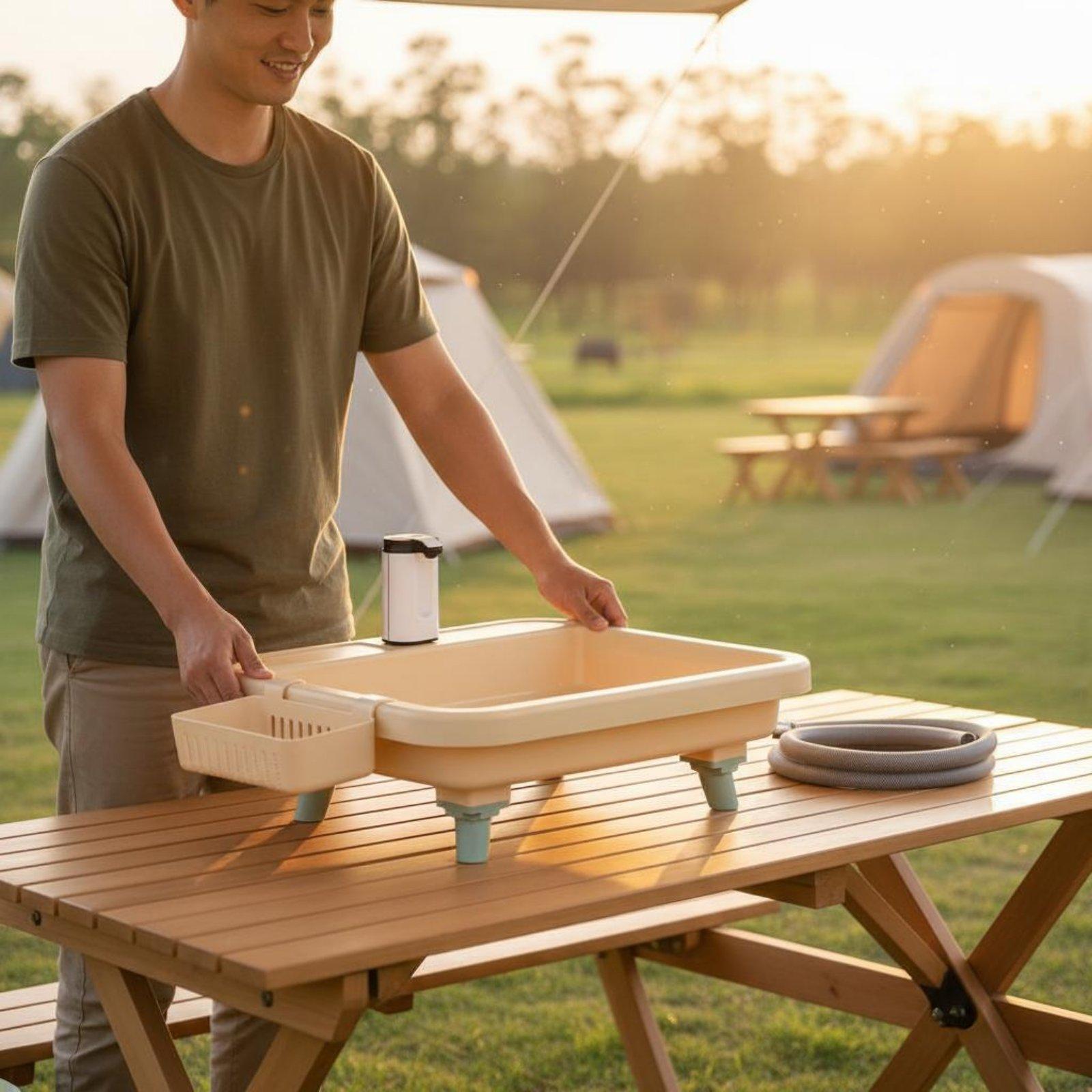 Portable Camping Sink with Bui - Camping ulasan dan harga