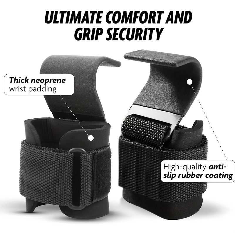 Weight Lifting Hook Grips With - Wrist Wraps Weightlifting Support ulasan dan harga