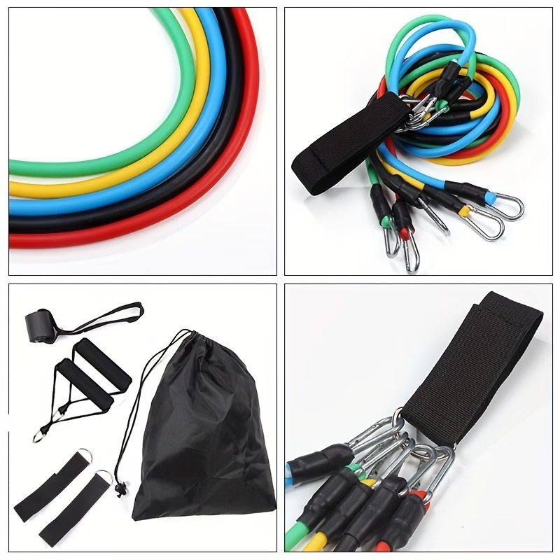 Resistance Band Set with Door  - Pilates Bar Kit With Resistance Bands ulasan dan harga