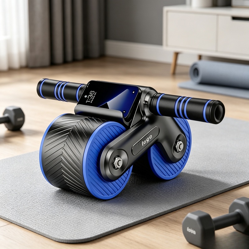 Auto-Rebound Double-Wheel Ab R - Ab Roller Wheel With Elbow Support ulasan dan harga