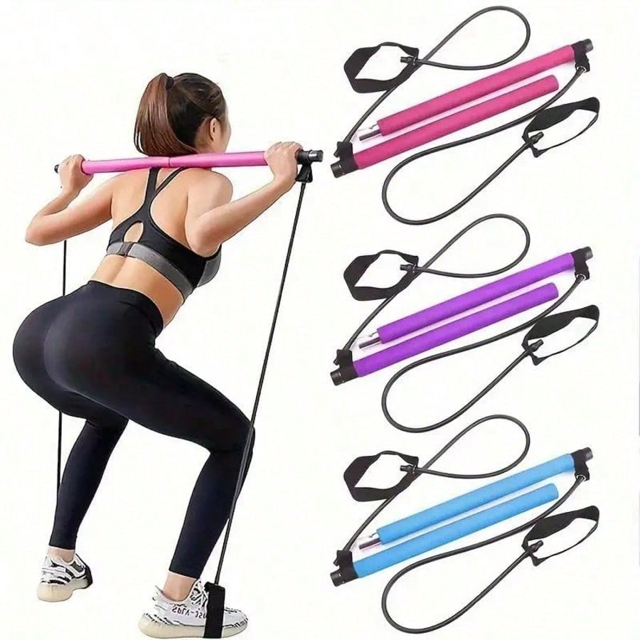 Pilates Bar Kit with Resistanc - Pilates Bar Kit With Resistance Bands ulasan dan harga