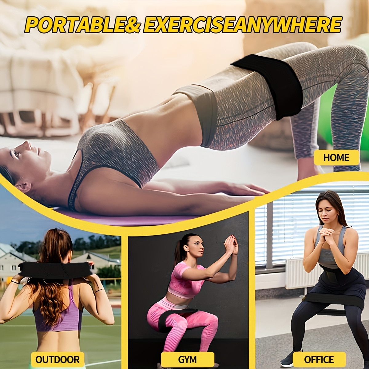 3PCS Resistance Bands Set, Ela - Pilates Bar Kit With Resistance Bands ulasan dan harga