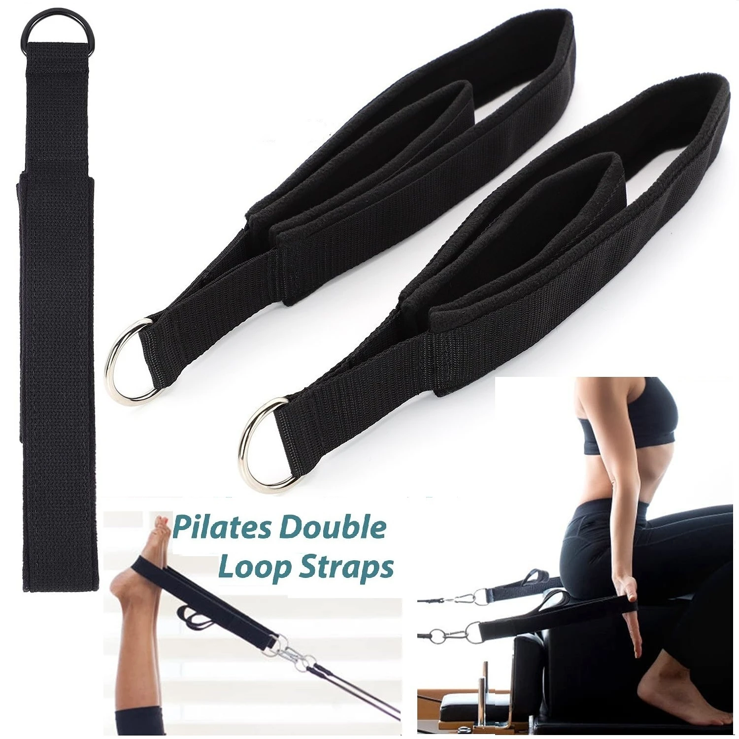 Double Ring Elastic Yoga Pilat - Pilates Bar Kit With Resistance Bands ulasan dan harga