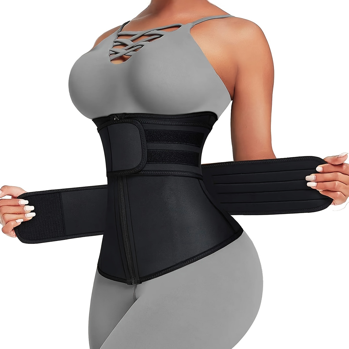 Women Waist Trainer Belt Doubl - Sweat Waist Trainer Belt Neoprene ulasan dan harga
