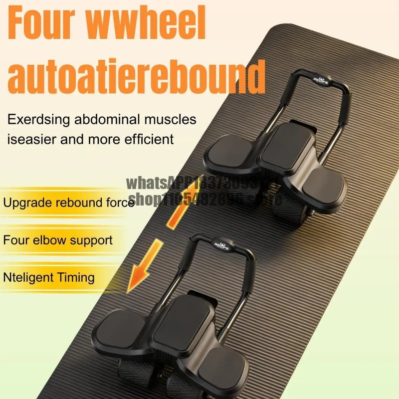 2 in 1 Ab Wheel Roller with El - Ab Roller Wheel With Elbow Support ulasan dan harga