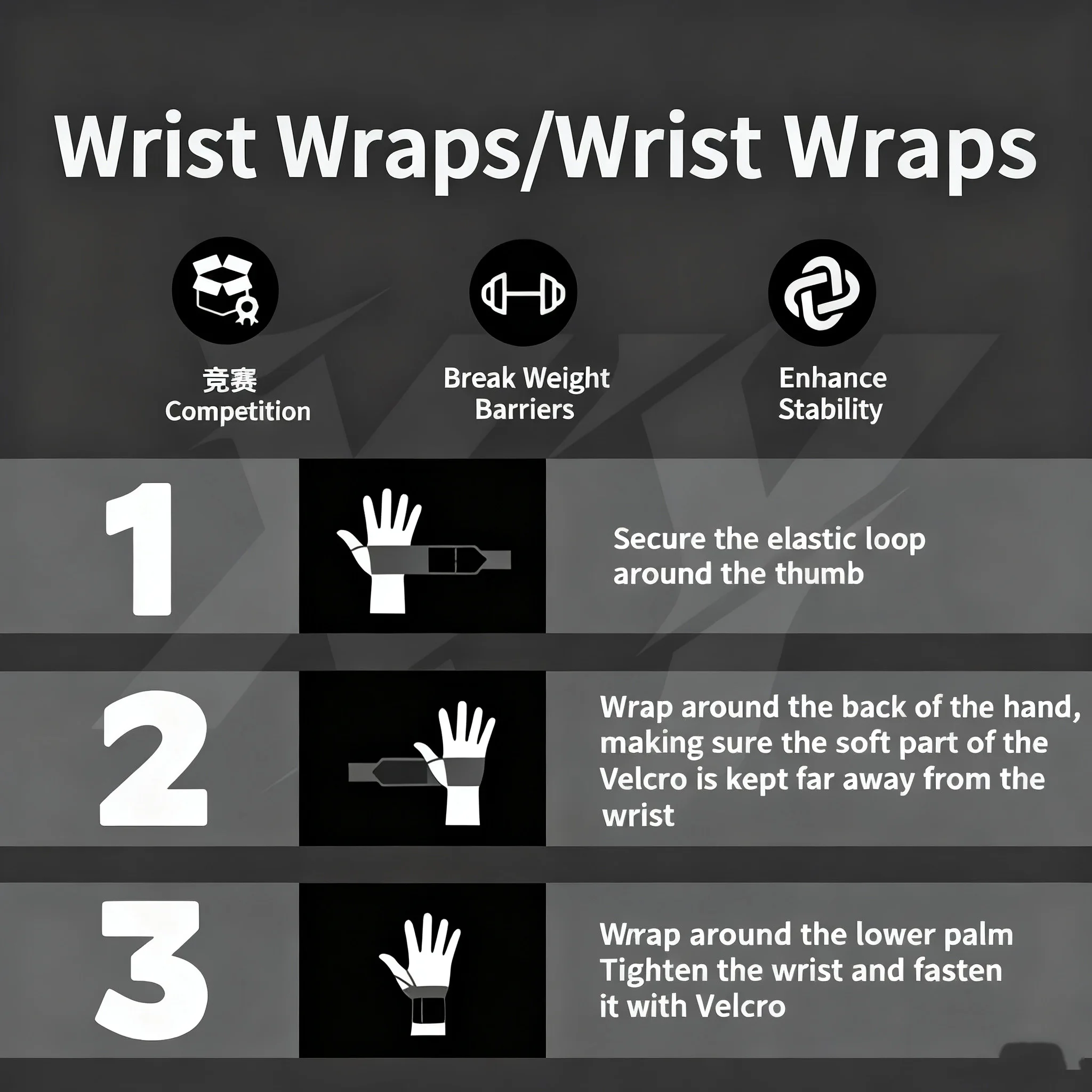 1 Pair Gym Sports Weight Lifti - Wrist Wraps Weightlifting Support ulasan dan harga
