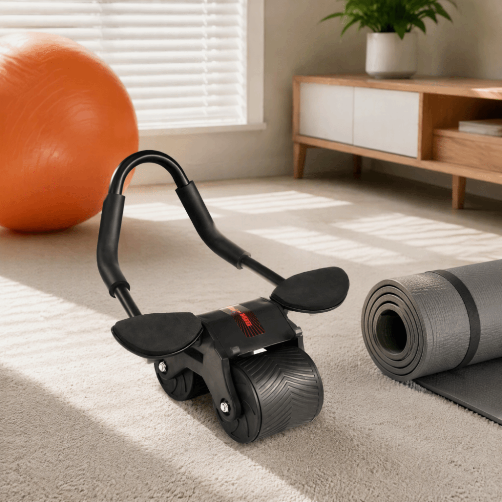 Upgraded Automatic Rebound Ab  - Ab Roller Wheel With Elbow Support ulasan dan harga