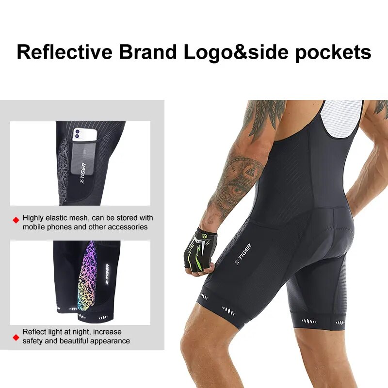Cycling Bib Shorts 5D Gel Pad  - Padded Cycling Shorts 5D Gel ulasan dan harga