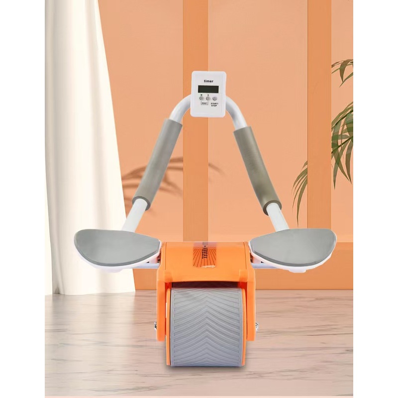 Auto Rebound Ab Roller Wheel w - Ab Roller Wheel With Elbow Support ulasan dan harga