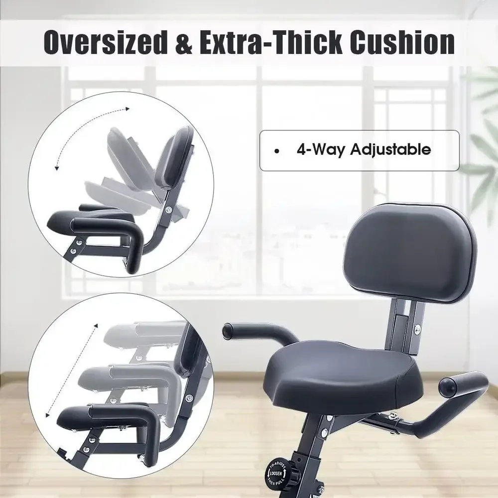 2-in-1 Recumbent & Upright Exe - Exercise Bike Magnetic Resistance ulasan dan harga