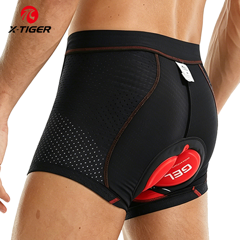 X-Tiger Cycling Underwear Pro  - Padded Cycling Shorts 5D Gel ulasan dan harga