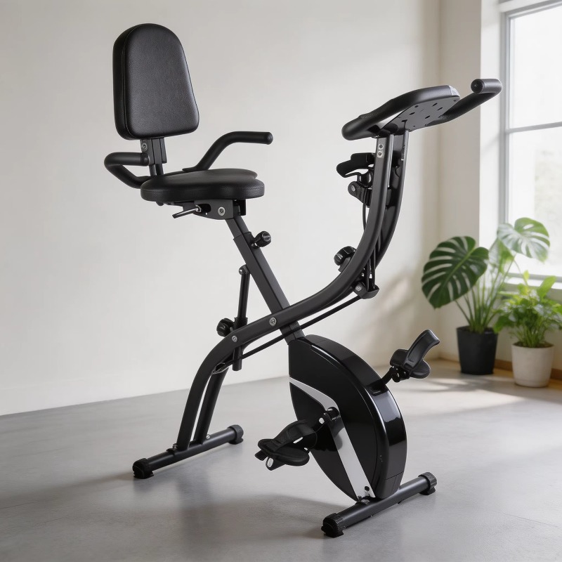Home Fitness Folding Exercise  - Exercise Bike Magnetic Resistance ulasan dan harga
