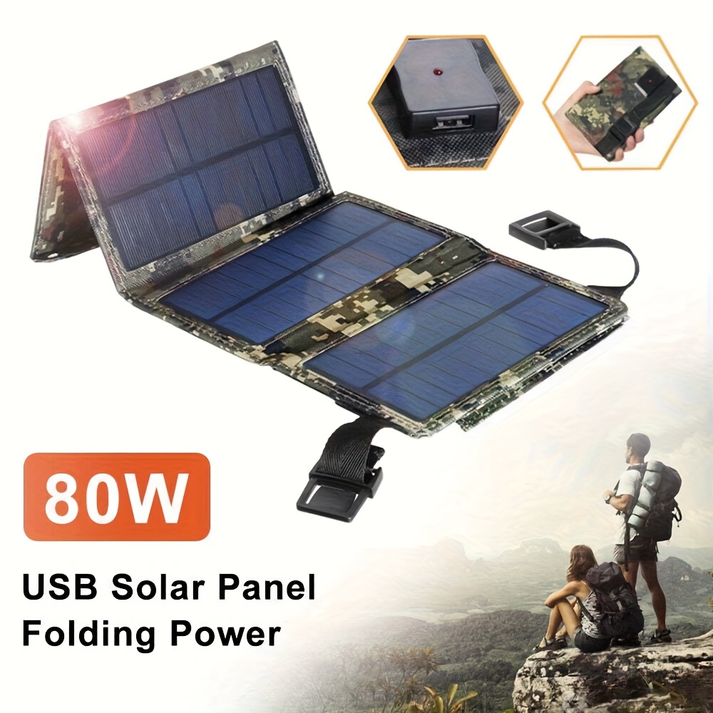 [Solar Panel] 80W Portable Fol - Camping ulasan dan harga