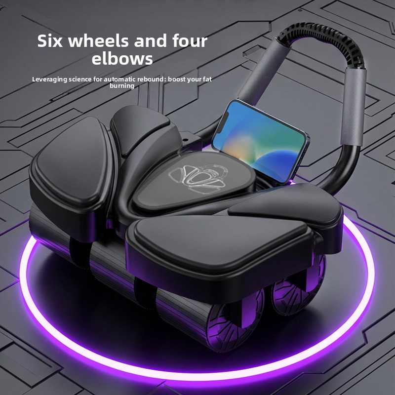 Portable 6 Wheel Digital Intel - Ab Roller Wheel With Elbow Support ulasan dan harga