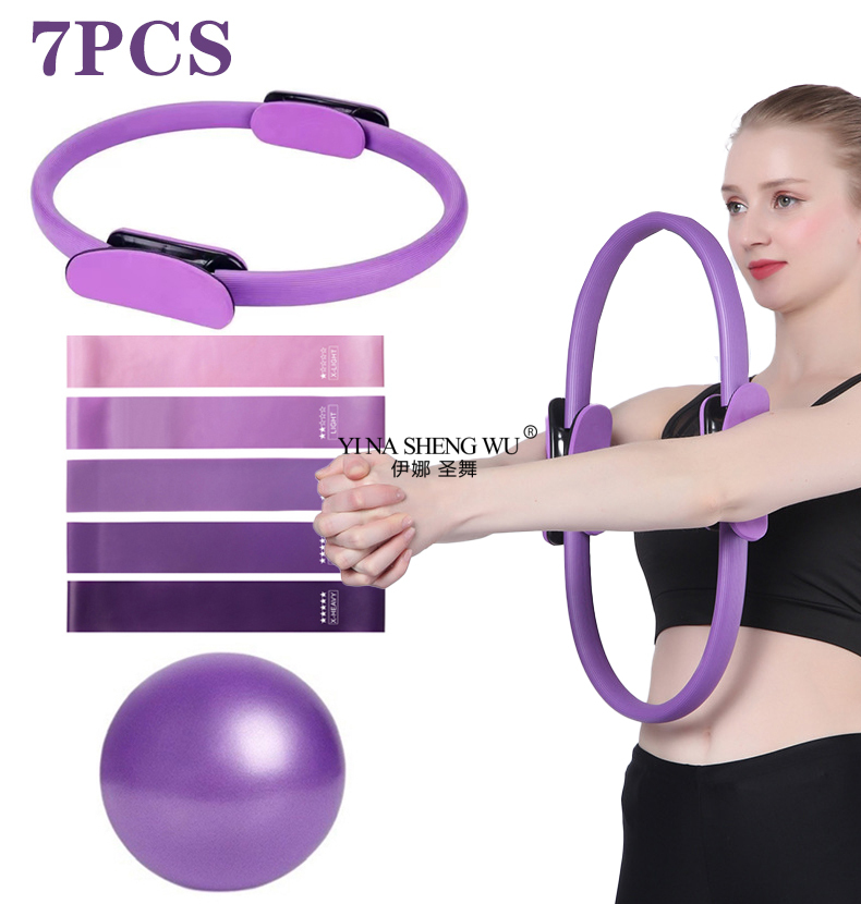 7Pcs Pilates Equipment For Hom - Pilates Bar Kit With Resistance Bands ulasan dan harga