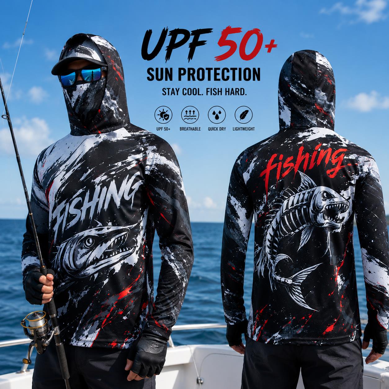 Quick Dry Breathable Men Fishi - Fishing ulasan dan harga