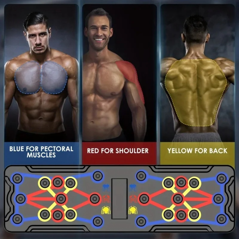 Portable Multifunctional Push- - Push Up Board Foldable Multi Function ulasan dan harga