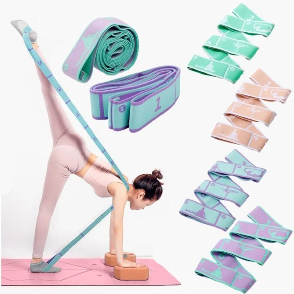 Elastic Yoga Resistance Bands  - Pilates Bar Kit With Resistance Bands ulasan dan harga
