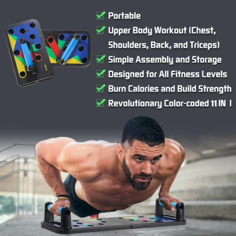 9-in-1 Foldable Push-Up Rack B - Push Up Board Foldable Multi Function ulasan dan harga